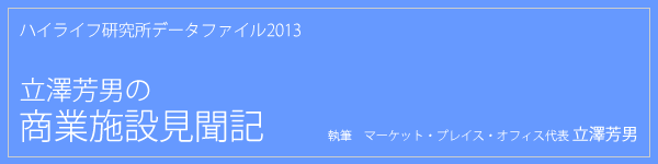 ハイライフ研究所データファイル2013年 立澤芳男の商業施設見聞記