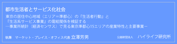 都市生活者とサービス化社会