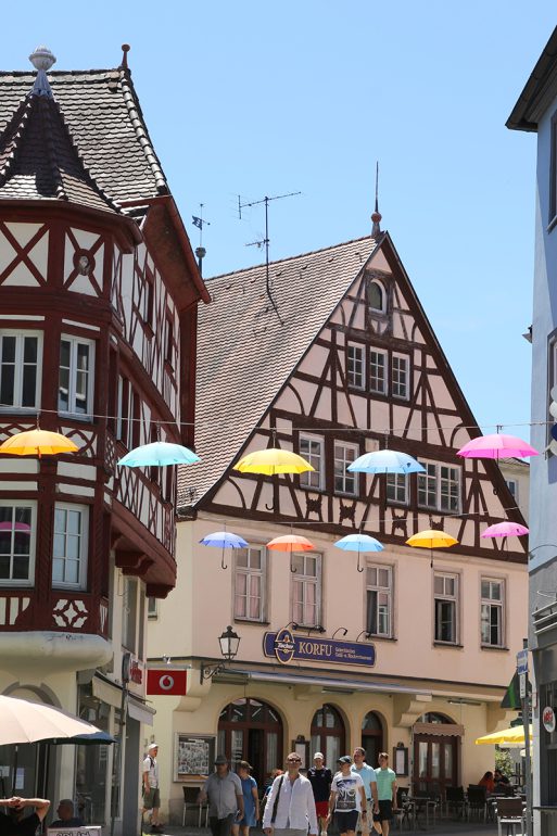 歩くのが楽しい市街地（アンスバッハ、バイエルン州、人口約4万2,000人）（筆者撮影）