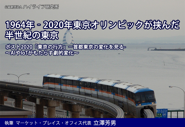 1964年‐2020年東京オリンピックが挟んだ半世紀の東京イメージ画像